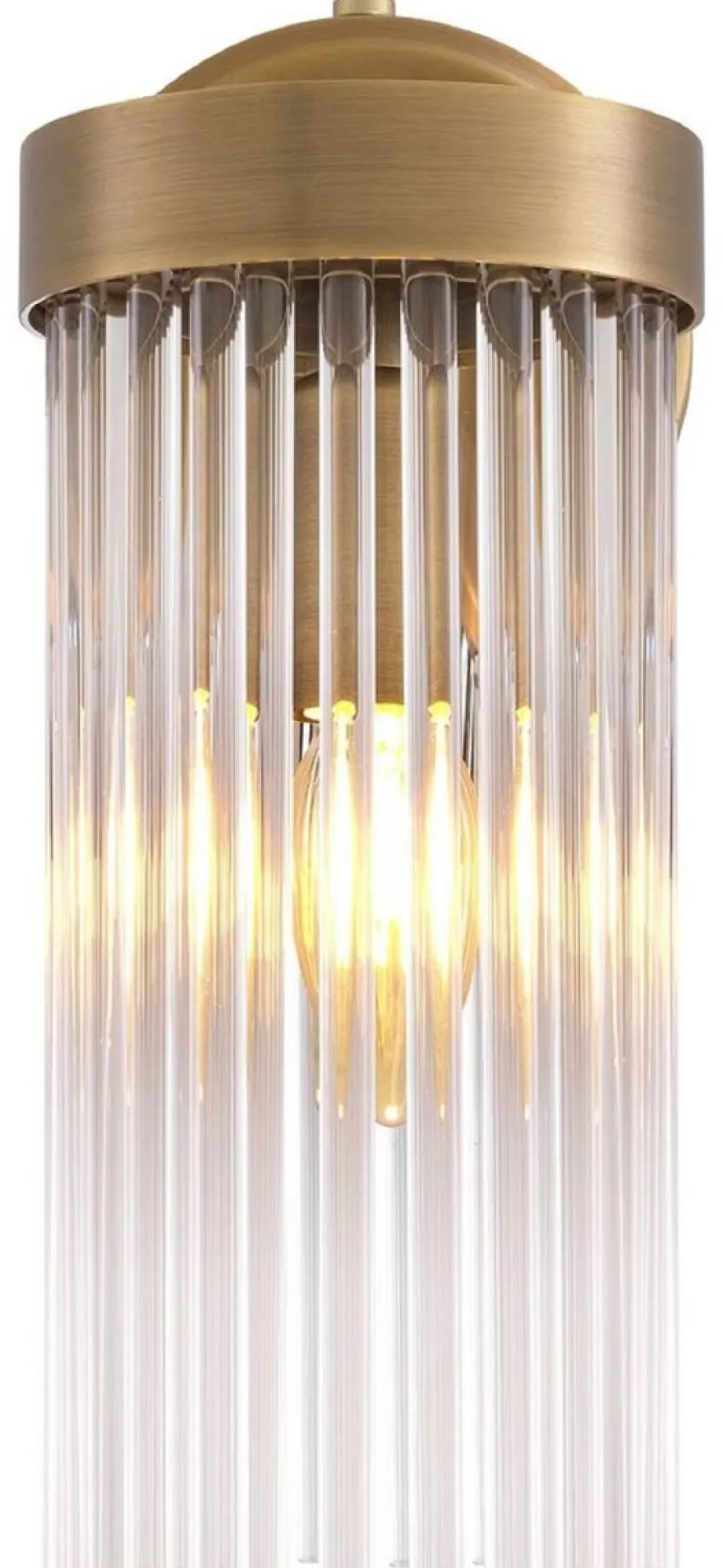 Casa Padrino Luxus Wandleuchte Antik Messingfarben 12 x 17 x H. 30 cm - Elegante Wandlampe im Retro Stil - Luxus Kollektion