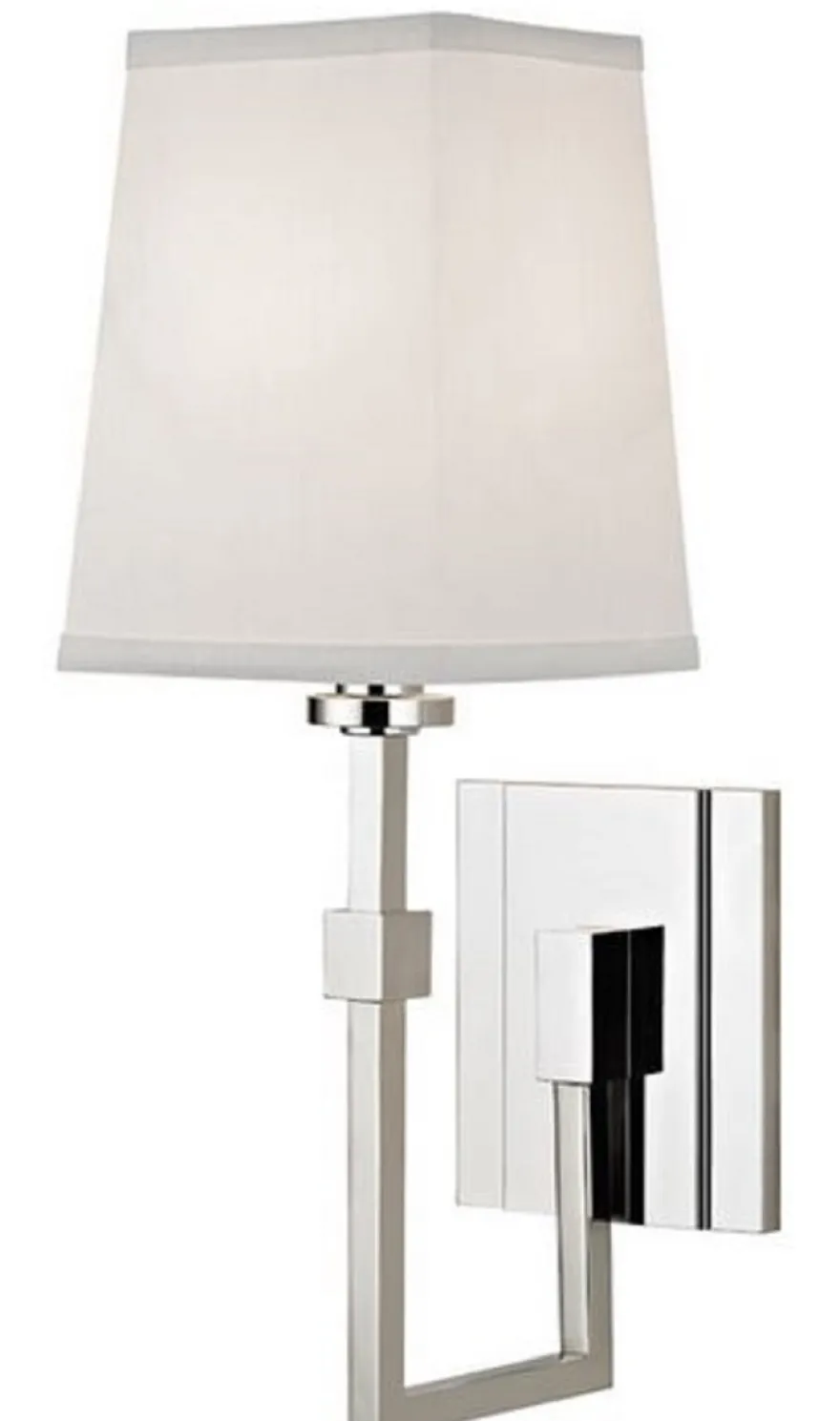 Casa Padrino Luxus Wandleuchte Silber / Weiß 13,3 x 19,1 x H. 38,7 cm - Wandlampe mit Lampenschirm