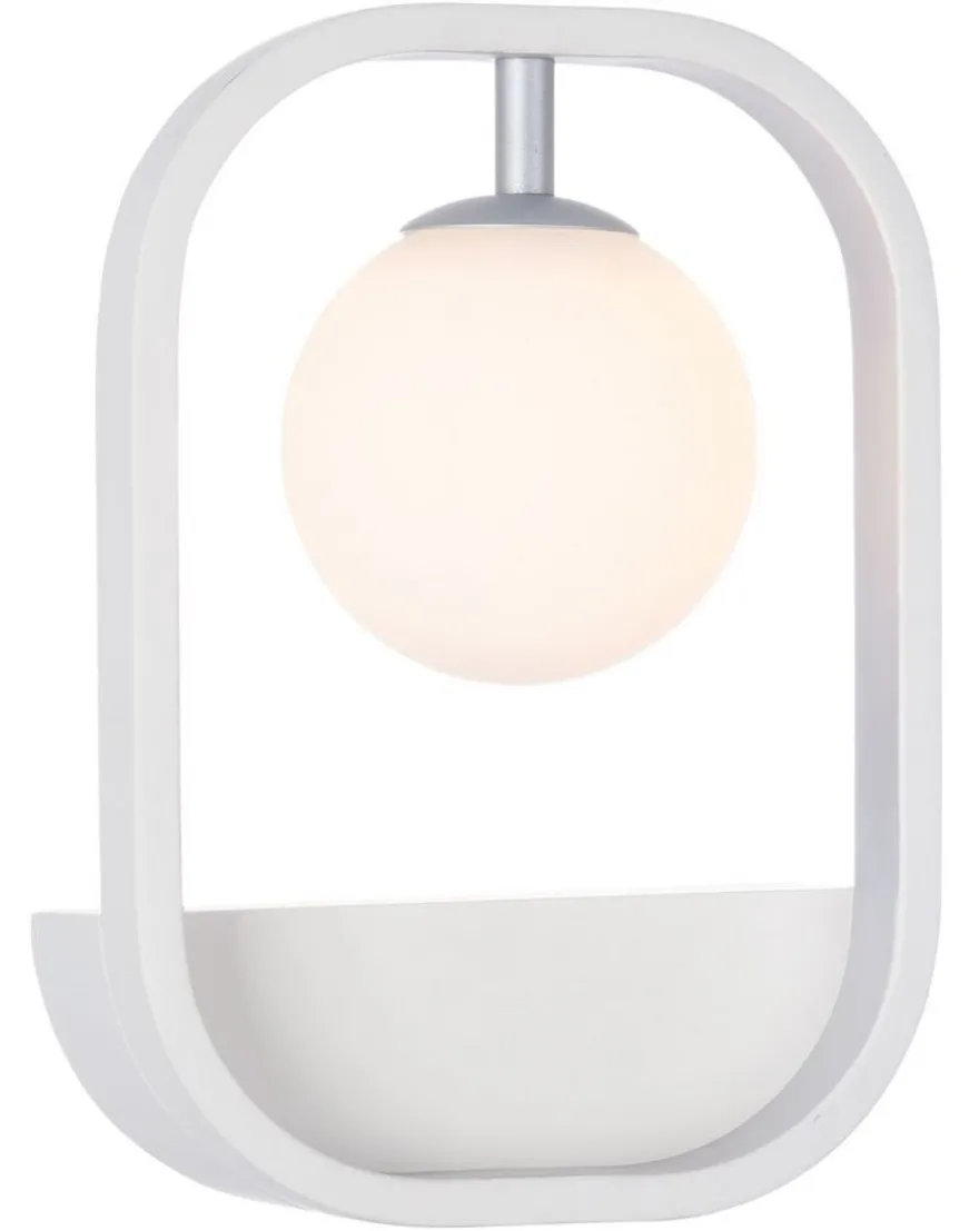 Casa Padrino Luxus Wandleuchte Weiß / Silber 17,8 x 11 x H. 25 cm - Wohnzimmer Wandlampe