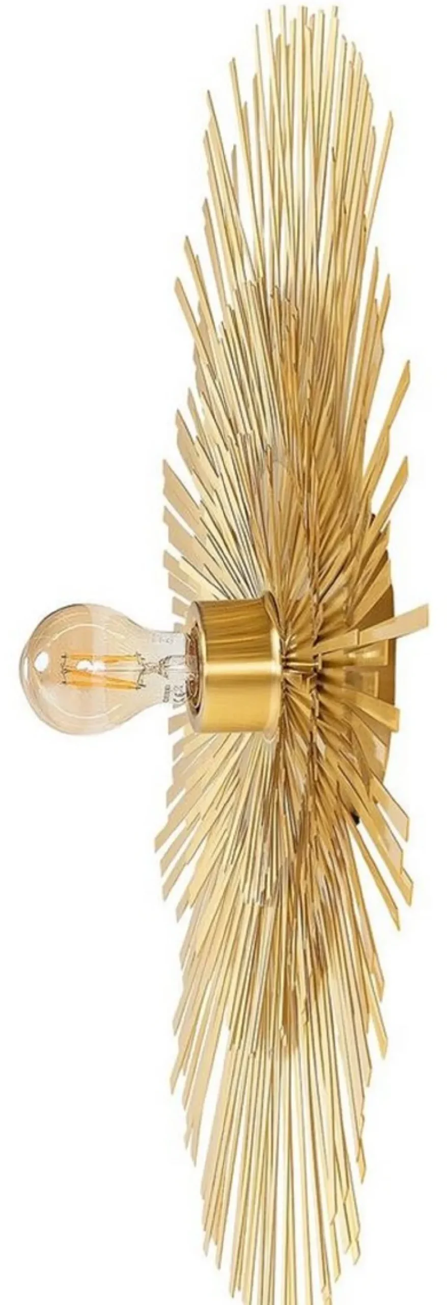 Casa Padrino Luxus Wandleuchte Ø 60 cm - Runde Messing Wandlampe - Hotel & Restaurant Wandleuchte - Luxus Kollektion