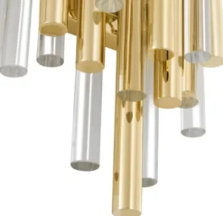 Casa Padrino Luxus Wandleuchte / Wandlampe Gold 23 x 14,5 x H. 42 cm - Hotel Restaurant Kollektion
