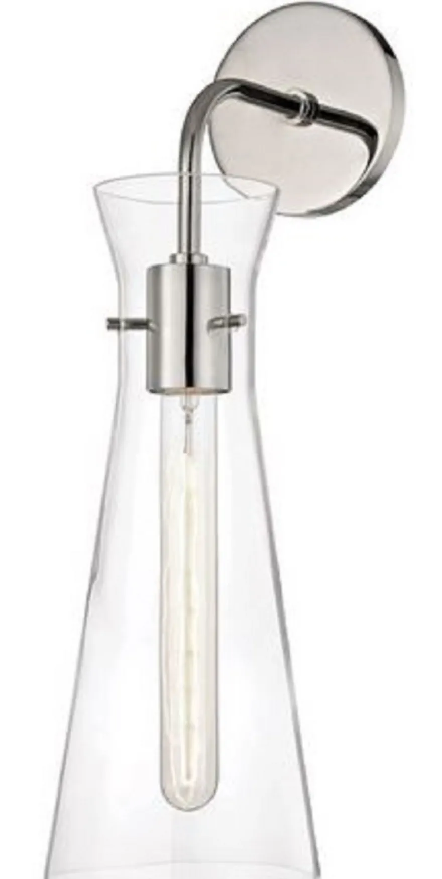 Casa Padrino Luxus Wandleuchte Silber 14 x 19,1 x H. 47 cm - Hotel & Restaurant Lampe