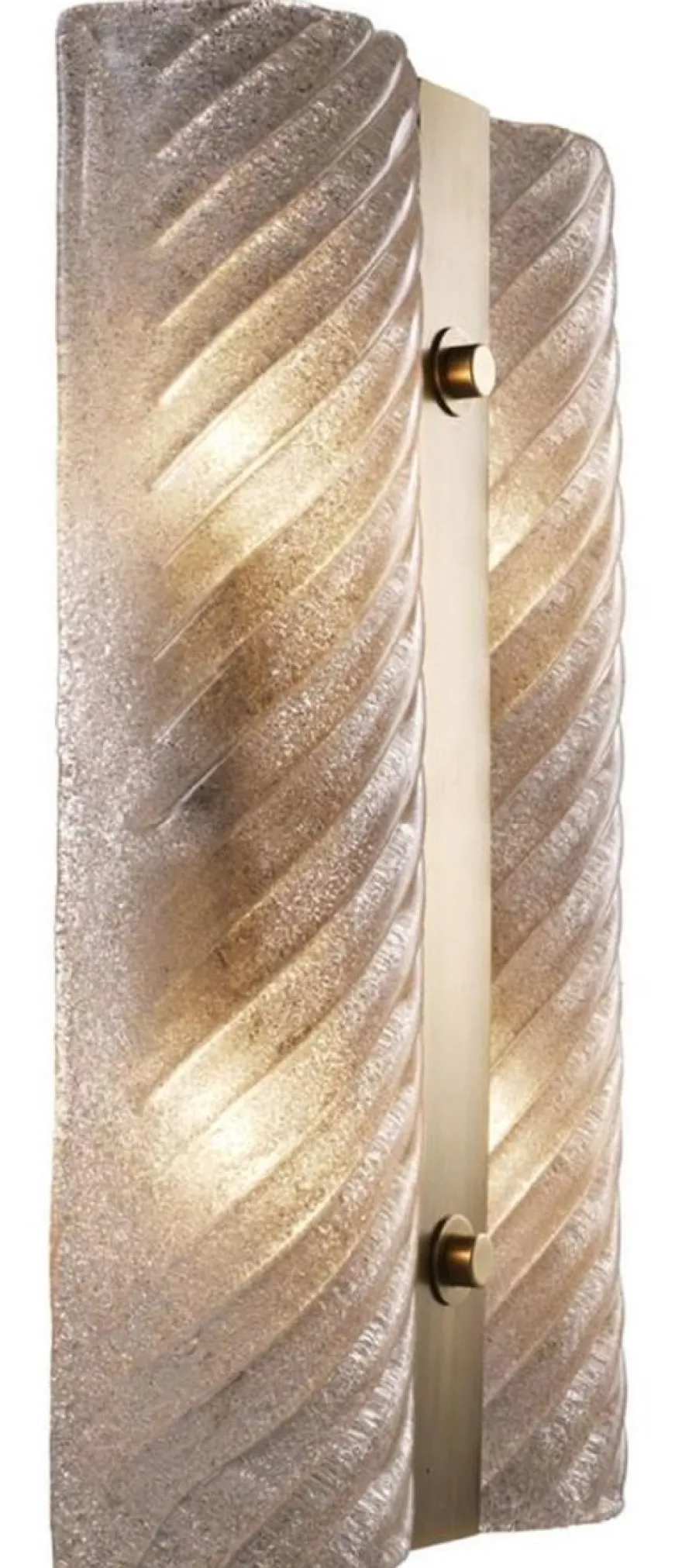 Casa Padrino Luxus Wandleuchte Antik Messing 30 x 8 x H. 48,5 cm - Wandlampe mit mundgeblasenem Glas
