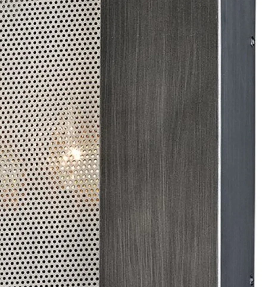 Casa Padrino Luxus Wandleuchte Graphit / Silber 17,8 x 10,2 x H. 30,5 cm - Hotel & Restaurant Lampe