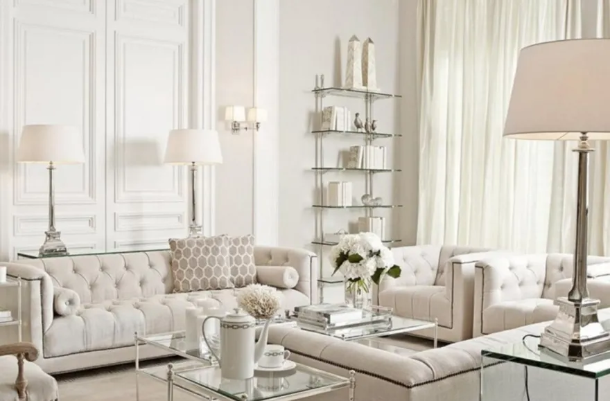 Casa Padrino Luxus Wandleuchte Nickel - Luxus Leuchte