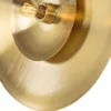 Casa Padrino Luxus Wandleuchte Ø 60 cm - Runde Messing Wandlampe - Hotel & Restaurant Wandleuchte - Luxus Qualität
