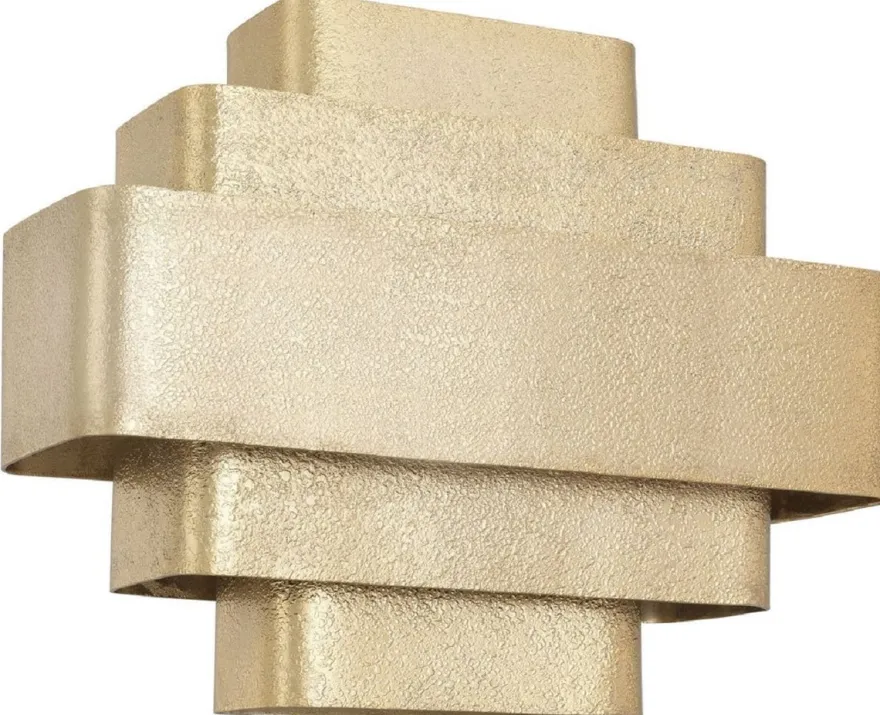 Casa Padrino Luxus Wandleuchte Gold 38 x 12,5 x H. 31 cm - Elegante Wohnzimmer Wandlampe - Wohnzimmer Leuchten
