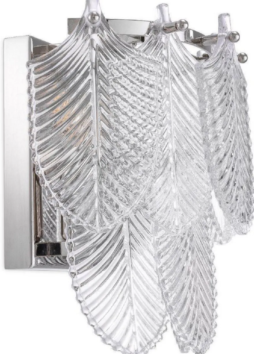 Casa Padrino Luxus Wandleuchte Silber 27,5 x 17 x H. 26 cm - Edle Hotel & Restaurant Wandlampe - Luxus Qualität