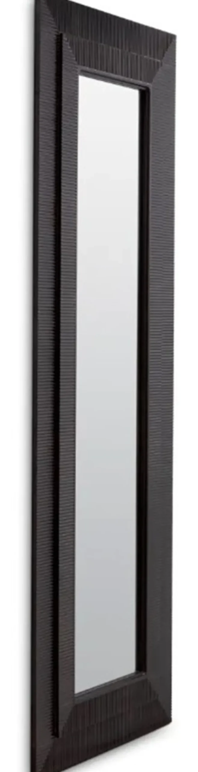 Casa Padrino Luxus Wandspiegel Messing mit Bronze Finish H. 220 cm, B. 80 cm, T. 2,5 cm