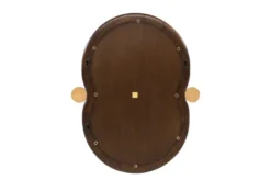 Casa Padrino Luxus Wandspiegel Braun / Gold 48 x 3 x H. 60 cm - Wandspiegel Touma S mit Rahmen aus Mindi-Holz und Messing - Luxus Deko Accessoires