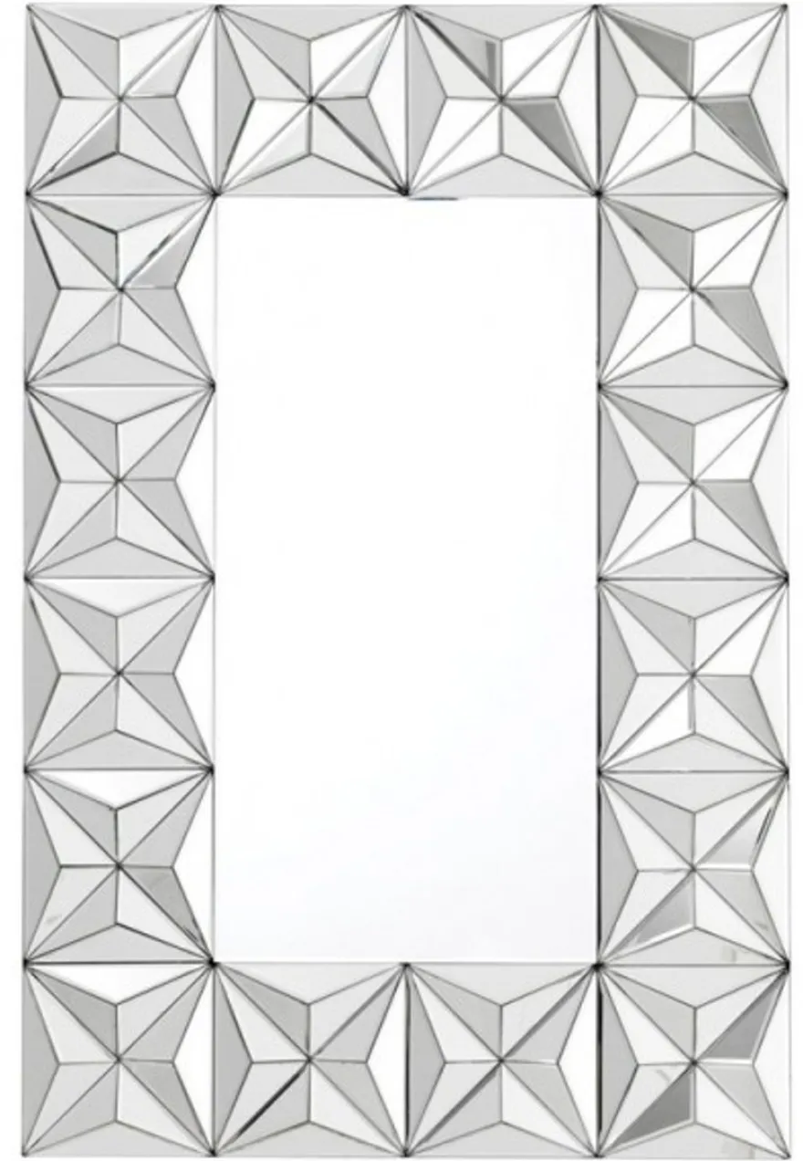 Casa Padrino Luxus Wandspiegel Art Deco im eleganten Design mit Spiegelrahmen 120 x 80 cm