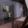 Casa Padrino Luxus Wandspiegel Bronzefarben 90 x 2 x H. 90 cm - Wohnzimmer Spiegel - Schlafzimmer Spiegel - Garderoben Spiegel - Luxus Möbel