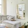 Casa Padrino Luxus Wandspiegel Gold 100 x 2,5 x H. 158 cm - Rechteckiger Spiegel mit Muster - Luxus Möbel