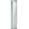 Casa Padrino Luxus Wandspiegel Silber 15 x 5 x H. 130 cm - Schmale Spiegelleiste mit Facettenschliff