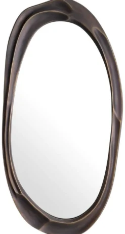 Casa Padrino Luxus Wandspiegel Bronze 54 x 4 x H. 107 cm - Aluminium Wohnzimmer Spiegel - Schlafzimmer Spiegel - Garderoben Spiegel - Luxus Möbel - Luxus Interior