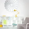 Casa Padrino Luxus Wandspiegel mit Blumenmotiv Ø 105 cm - Designer Spiegel