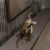 Casa Padrino Luxus Wandspiegel Dunkelbraun / Bronze 50,6 x 7 x H. 140,3 cm - Wohnzimmer Spiegel - Hotel Spiegel - Wohnzimmer Möbel - Hotel Möbel - Luxus Möbel - Luxus Interior