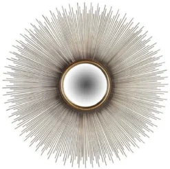 Casa Padrino Luxus Wandspiegel Gold Ø 90 cm - Runder Wohnzimmer Spiegel - Schlafzimmer Spiegel - Garderoben Spiegel - Luxus Möbel - Luxus Interior - Luxus Qualität