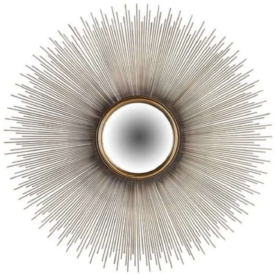 Casa Padrino Luxus Wandspiegel Gold Ø 90 cm - Runder Wohnzimmer Spiegel - Schlafzimmer Spiegel - Garderoben Spiegel - Luxus Möbel - Luxus Interior - Luxus Qualität