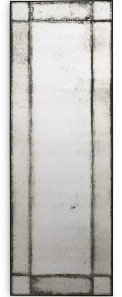 Casa Padrino Luxus Wandspiegel 70 x 3 x H. 200 cm - Rechteckiger Spiegel mit Mahagoni Rahmen und antikem Spiegelglas - Wohnzimmer Spiegel - Schlafzimmer Spiegel - Garderoben Spiegel - Luxus Möbel