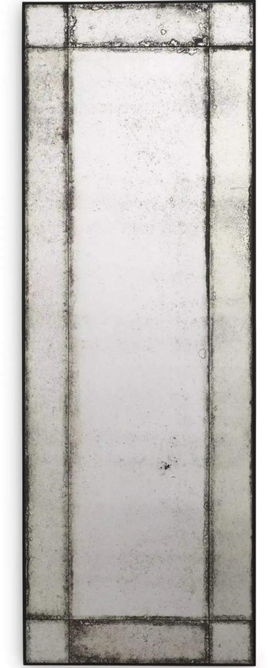 Casa Padrino Luxus Wandspiegel 70 x 3 x H. 200 cm - Rechteckiger Spiegel mit Mahagoni Rahmen und antikem Spiegelglas - Wohnzimmer Spiegel - Schlafzimmer Spiegel - Garderoben Spiegel - Luxus Möbel