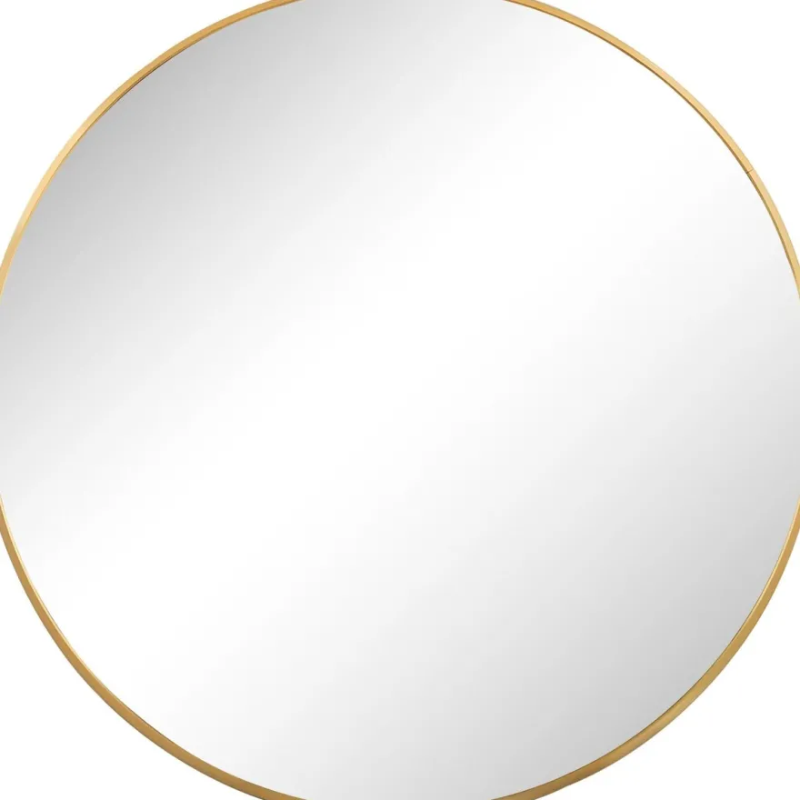 Casa Padrino Luxus Wandspiegel Gold Ø 80 cm - Runder Spiegel