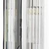 Casa Padrino Luxus Wandspiegel mit Licht Silber 90 x 13 x H. 140 cm - Luxus Qualität