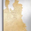 Casa Padrino Luxus Wandspiegel Gold 80 x 2,5 x H. 130 cm - Rechteckiger Wohnzimmer Spiegel - Schlafzimmer Spiegel - Garderoben Spiegel - Luxus Möbel - Luxus Interior - Luxus Qualität