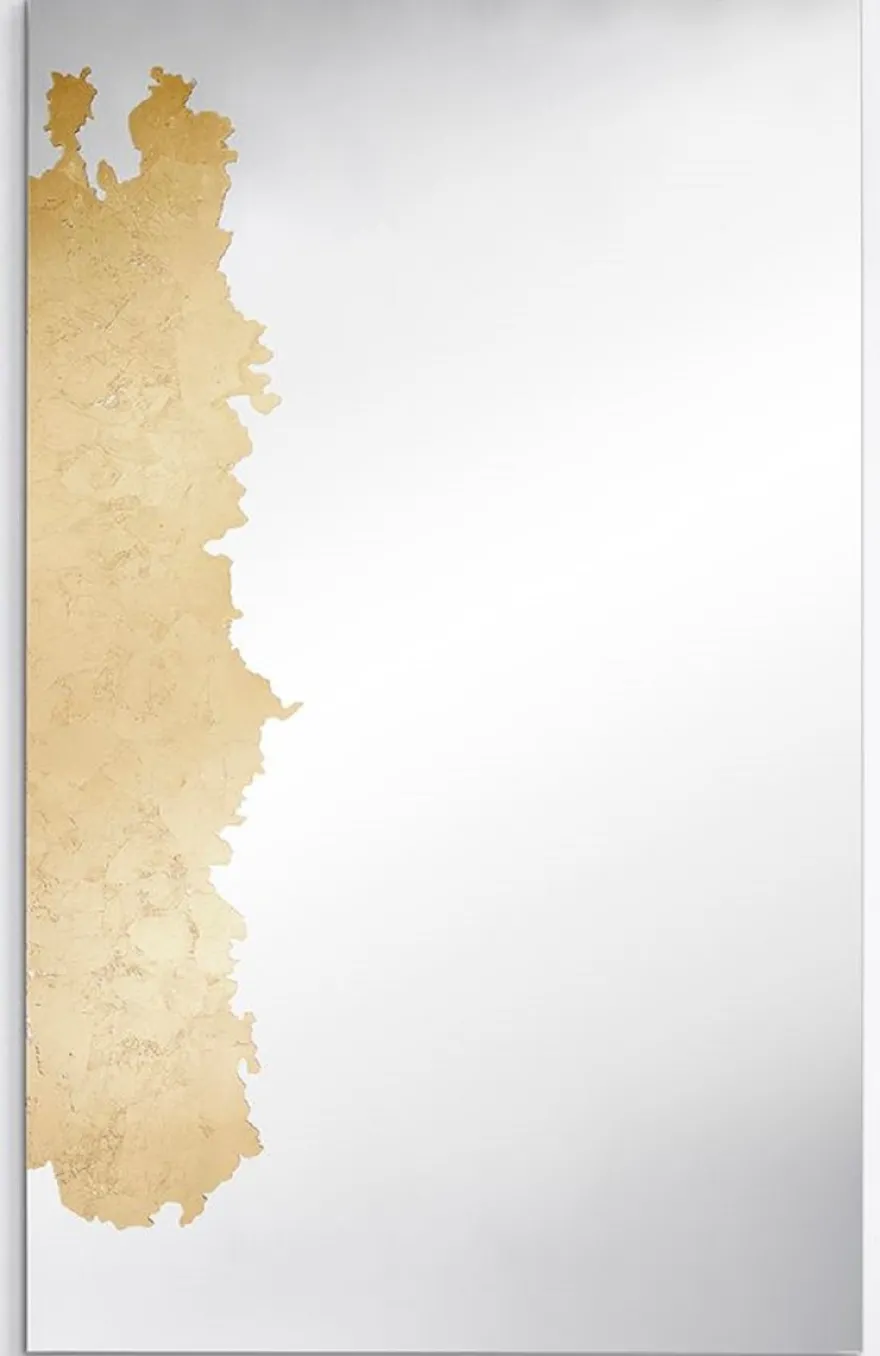 Casa Padrino Luxus Wandspiegel Gold 80 x 2,5 x H. 130 cm - Rechteckiger Wohnzimmer Spiegel - Schlafzimmer Spiegel - Garderoben Spiegel - Luxus Möbel - Luxus Interior - Luxus Qualität