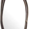 Casa Padrino Luxus Wandspiegel Bronze 71,5 x 4 x H. 144 cm - Aluminium Wohnzimmer Spiegel - Schlafzimmer Spiegel - Garderoben Spiegel - Luxus Möbel - Luxus Interior