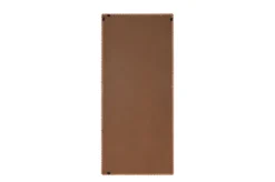 Casa Padrino Luxus Wandspiegel Braun 80 x 4 x H. 180 cm - Großer Wandspiegel Kiko XL mit Rahmen aus Mindi-Holz im Amber Finish - Luxus Deko Accessoires