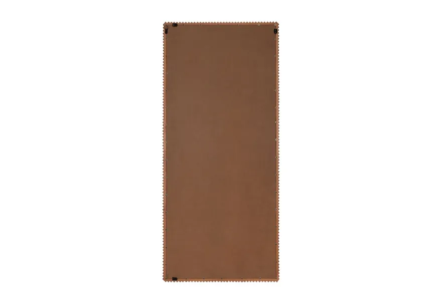Casa Padrino Luxus Wandspiegel Braun 80 x 4 x H. 180 cm - Großer Wandspiegel Kiko XL mit Rahmen aus Mindi-Holz im Amber Finish - Luxus Deko Accessoires