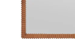 Casa Padrino Luxus Wandspiegel Braun 80 x 4 x H. 180 cm - Großer Wandspiegel Kiko XL mit Rahmen aus Mindi-Holz im Amber Finish - Luxus Deko Accessoires