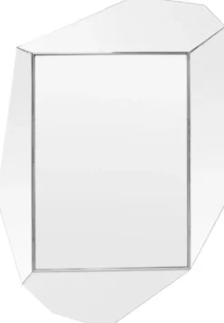 Casa Padrino Luxus Wandspiegel Silber 80 x H. 120 cm - Moderner Designer Spiegel - Luxus Deko Accessoires