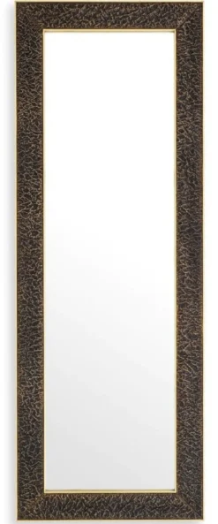Casa Padrino Luxus Wandspiegel Bronze / Antik Messing 80 x 3,5 x H. 220 cm - Rechteckiger Spiegel - Wohnzimmer Spiegel - Schlafzimmer Spiegel - Garderoben Spiegel - Luxus Möbel - Luxus Interior