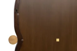 Casa Padrino Luxus Wandspiegel Braun / Gold 73,5 x 3 x H. 105 cm - Großer Wandspiegel Touma XL mit Rahmen aus Mindi-Holz und Messing - Luxus Deko Accessoires