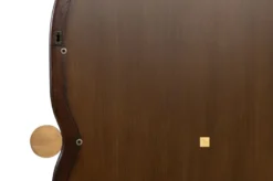 Casa Padrino Luxus Wandspiegel Braun / Gold 73,5 x 3 x H. 105 cm - Großer Wandspiegel Touma XL mit Rahmen aus Mindi-Holz und Messing - Luxus Deko Accessoires