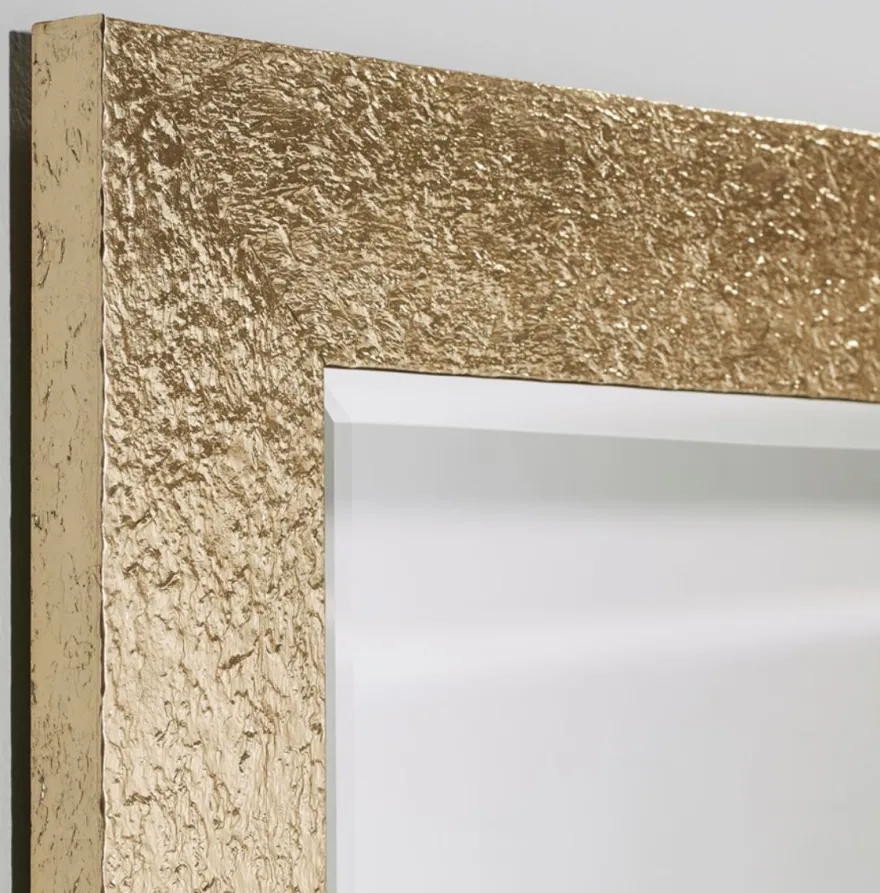 Casa Padrino Luxus Wandspiegel Gold 89 x H. 118 cm - Designer Wohnzimmer Spiegel