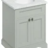 Casa Padrino Luxus Waschschrank / Waschtisch mit Marmorplatte und 2 Türen 67 x 55 x H. 93 cm