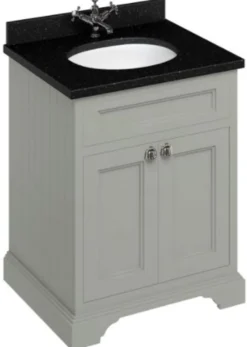 Casa Padrino Luxus Waschschrank / Waschtisch mit Granitplatte und 2 Türen - Limited Edition