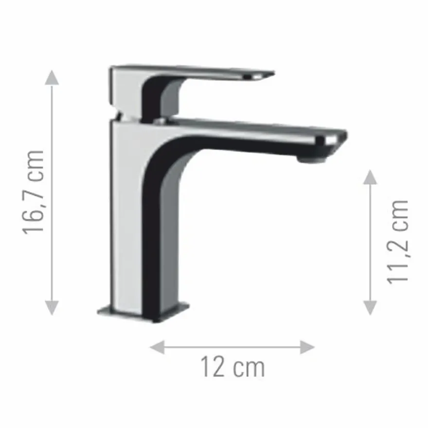 Casa Padrino Luxus Waschtischarmatur Chrom H. 16,7 cm - Badezimmer Accessoires - Made in Italy