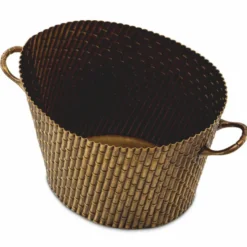 Casa Padrino Luxus Weinkühler Vintage Messing 39,5 cm - Champagnerkühler - Hotel Accessoires