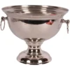 Casa Padrino Luxus Weinkühler Silber Ø 28 x H. 22 cm - Sektkühler Pokal mit Ringgriffen