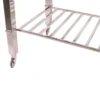 Casa Padrino Luxus Weinregal Silber 60 x 50 x H. 75 cm - Weinständer mit Glasablage - Gastronomie Accessoires
