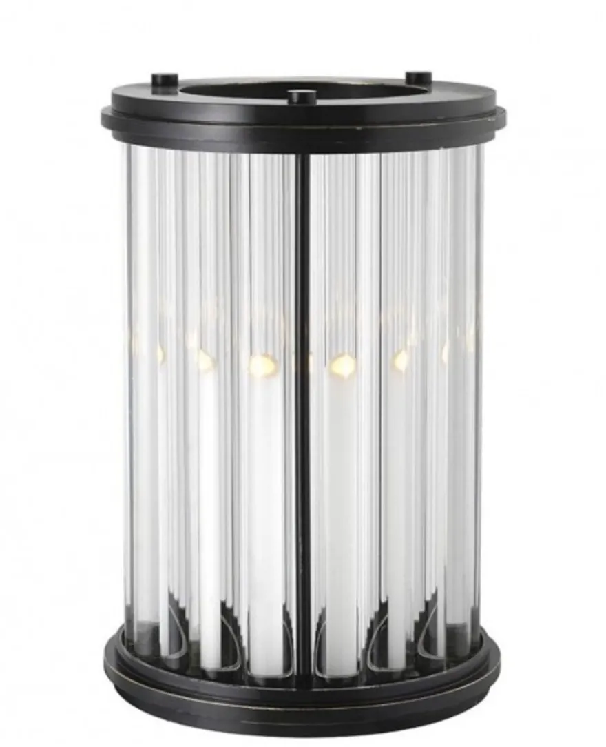 Casa Padrino Luxus Windlicht Kerzenleuchter in Bronze Finish, Durchmesser 26,5 x H. 40 cm, Hotel Accessoires