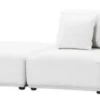 Casa Padrino Luxus Wohnlandschaft Weiß / Schwarz 340 x 159 x H. 83 cm - Wohnzimmer Sofa mit 6 Kissen - Luxus Qualität