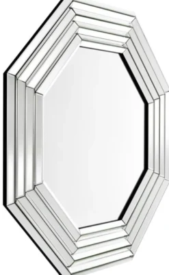 Casa Padrino Luxus Wohnzimmer Spiegel / Wandspiegel 106,5 x H. 106,5 cm - Wohnzimmermöbel