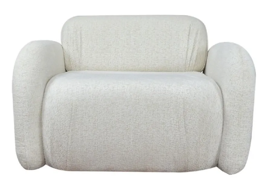 Casa Padrino Luxus Wohnzimmer & Hotel Sessel Weiß 110 x 95 x H. 73 cm - Luxus Möbel