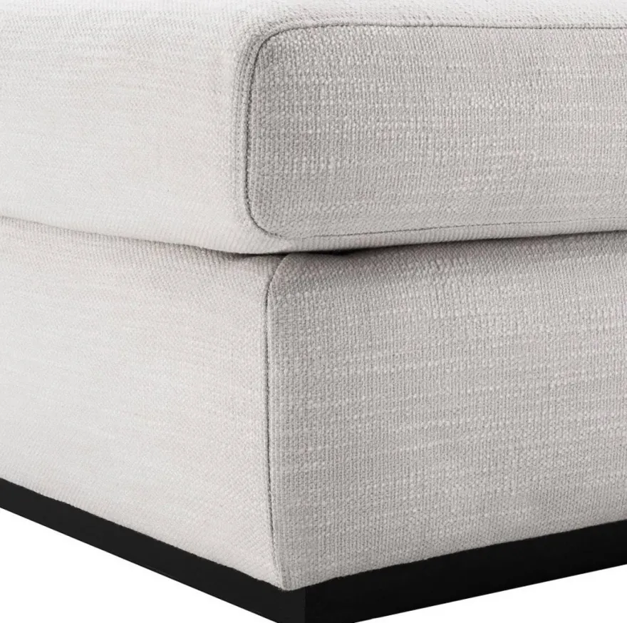 Casa Padrino Luxus Wohnzimmer Sofa Weiß / Schwarz 265 x 151 x H. 90 cm - Couch mit 7 Kissen - Luxus Wohnzimmermöbel