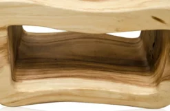 Casa Padrino Luxus Wohnzimmer Beistelltisch Naturfarben 60 x 30 x H. 40 cm - Designer Wohnzimmermöbel